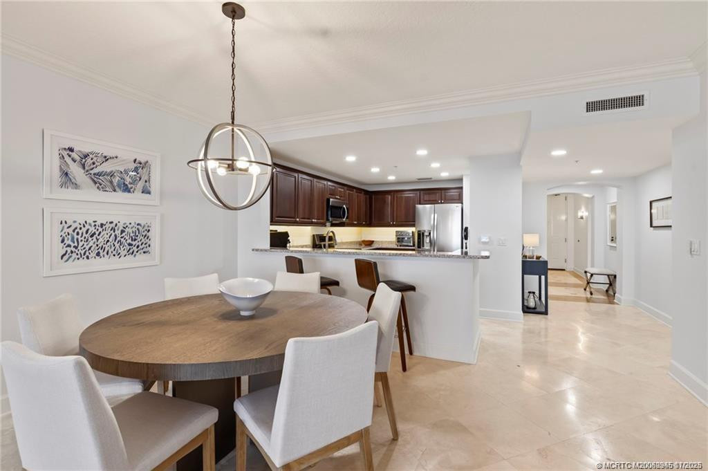 Dining Area at 3702 N Highway A1A Highway 1202, Hutchinson Island
