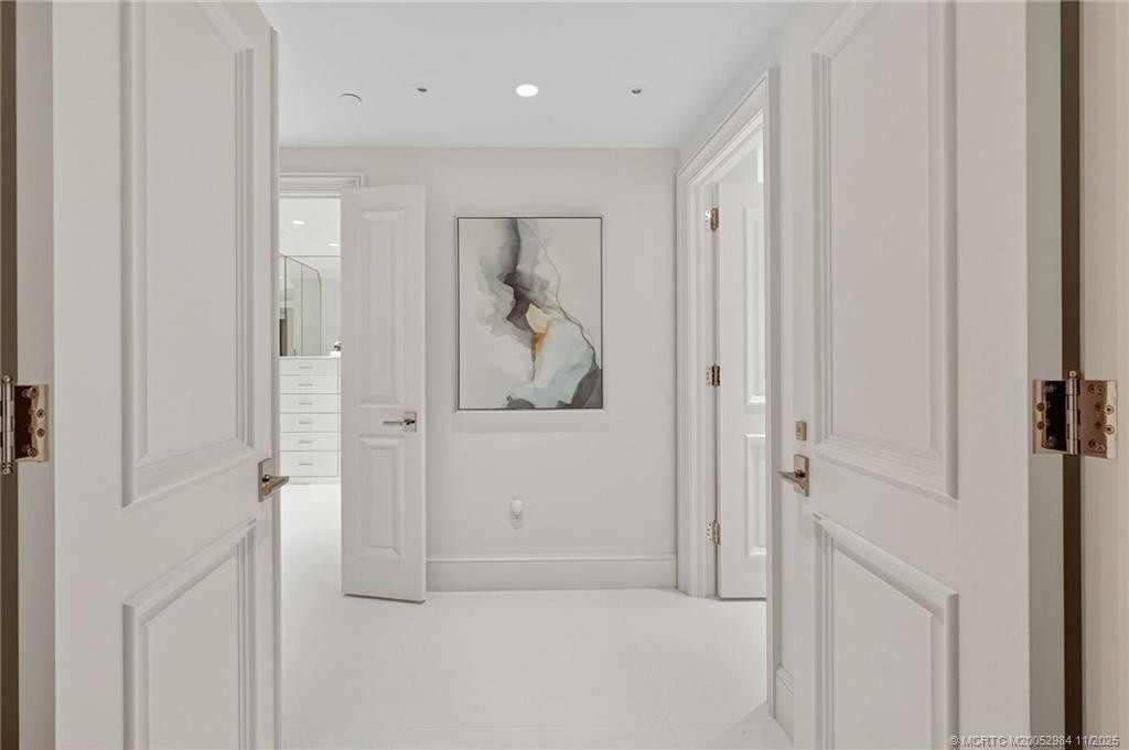 Elegant entry to the owner's suite