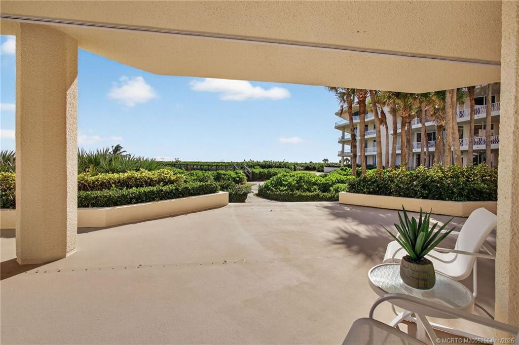 Expansive covered terrace