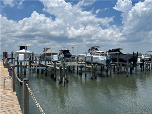 Private marina and docks.