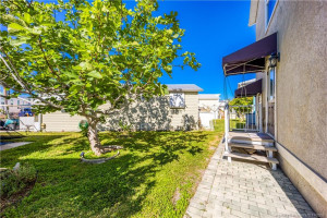Rare opportunity for yard and space for grilling.