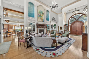 Wood Flooring throughout living area.