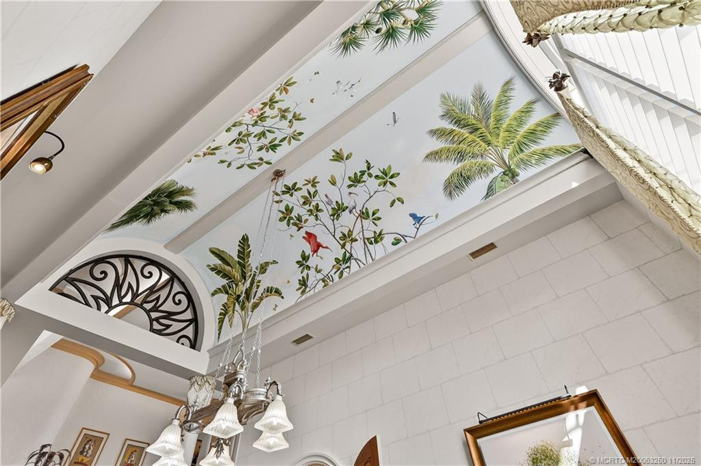 Hand-painted Mural in Formal Dining Room