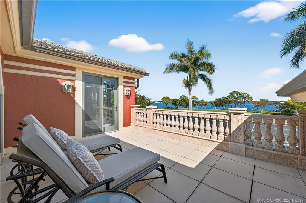 Sun Deck off Primary Suite with incredible St. Lucie River Views.
