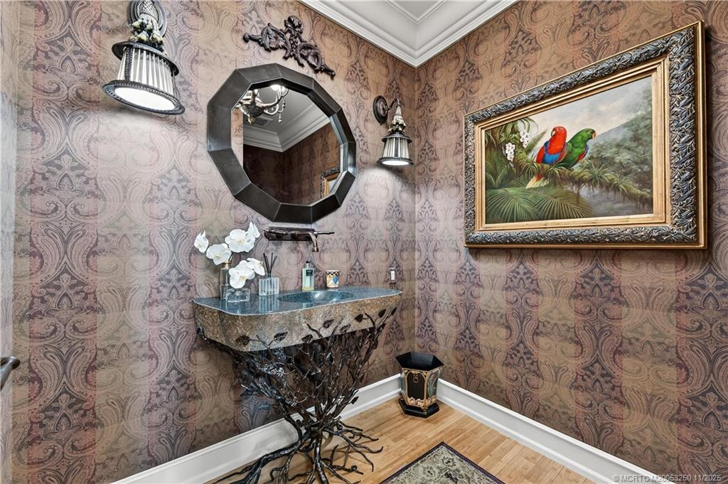 Powder Room - This vanity sink can only be truly appreciated with a private showing.
