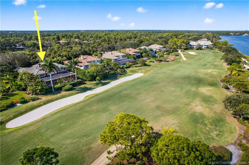 Location View of Home on Fairway & St. Lucie River