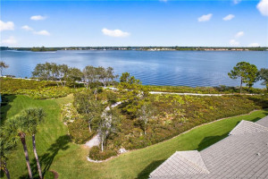 View from Condo of Walking Trail & St. Lucie River