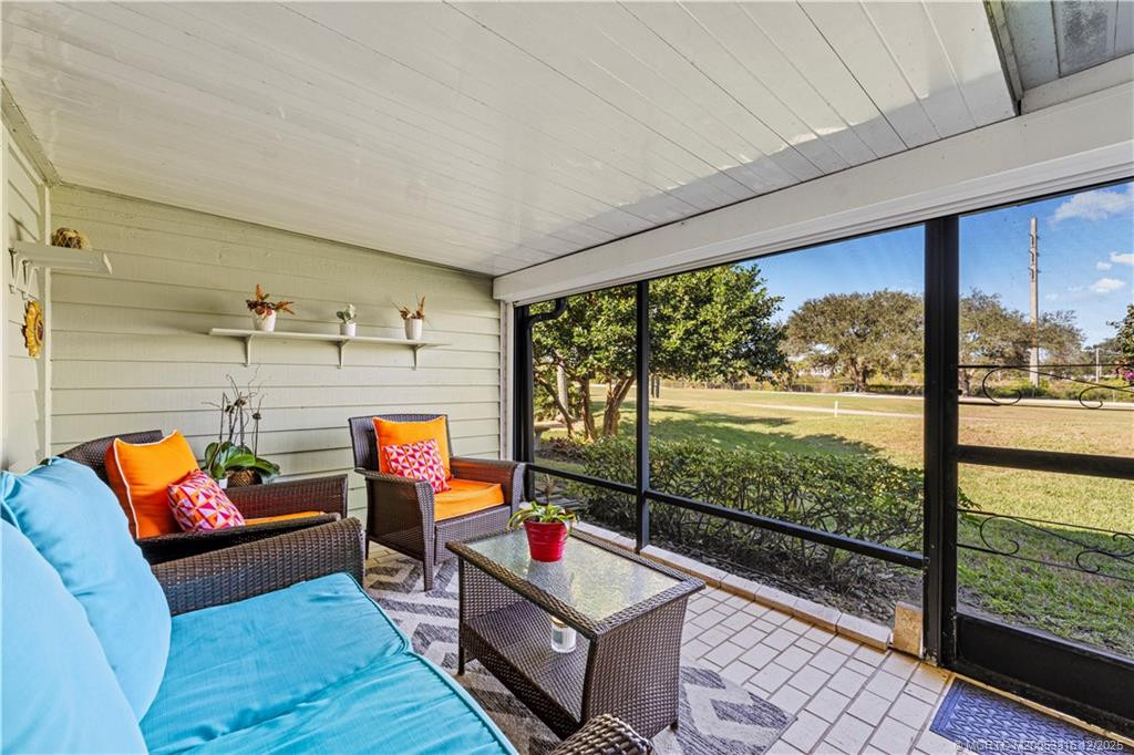 Screened Lanai overlooking 8th Fairway
