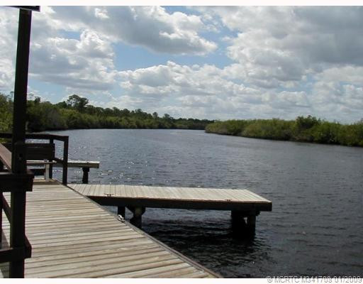 Waterfront/Dock/Pier. Day docks. South Fork of Lucie River. Community launch and ocean access.
