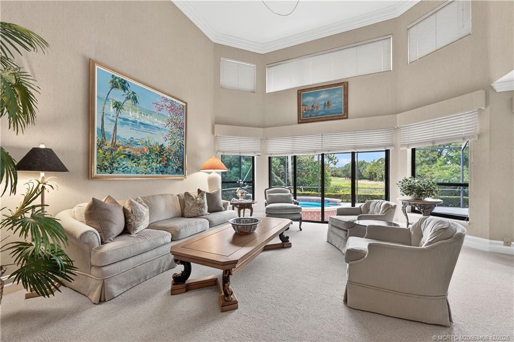 Living Room at 1401 Lancewood Terrace, Palm City