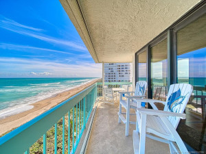 Covered Balcony Direct Ocean Views