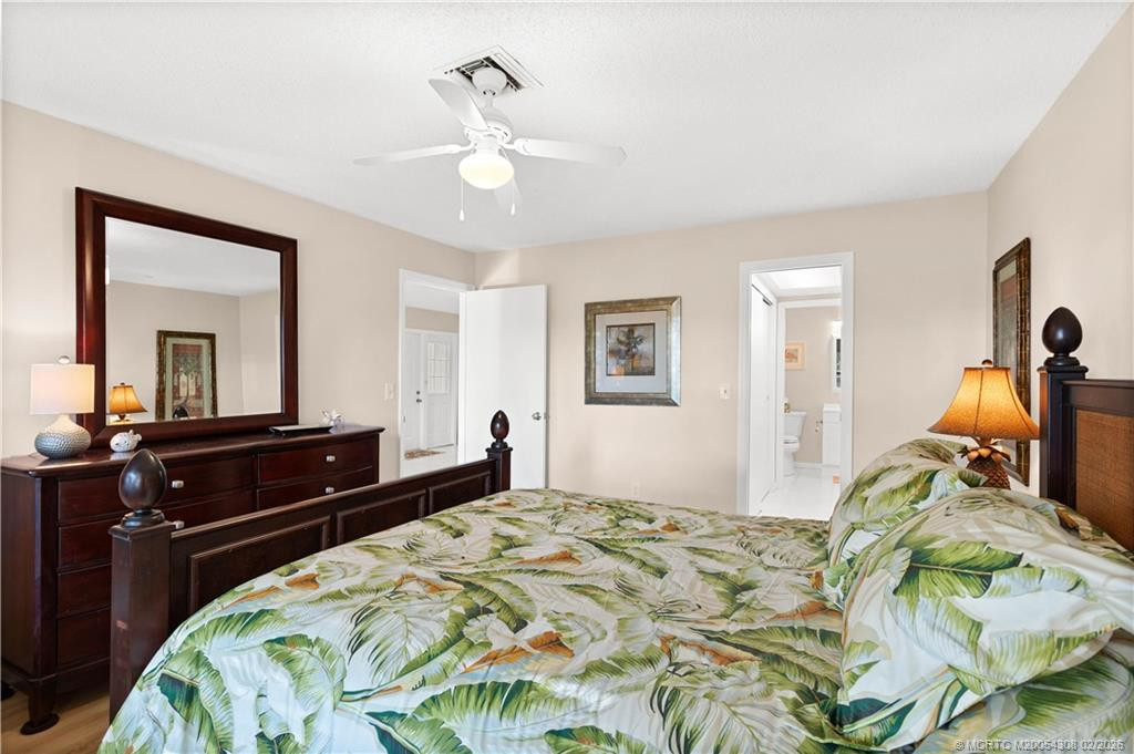 hallway to master bath has huge closets!