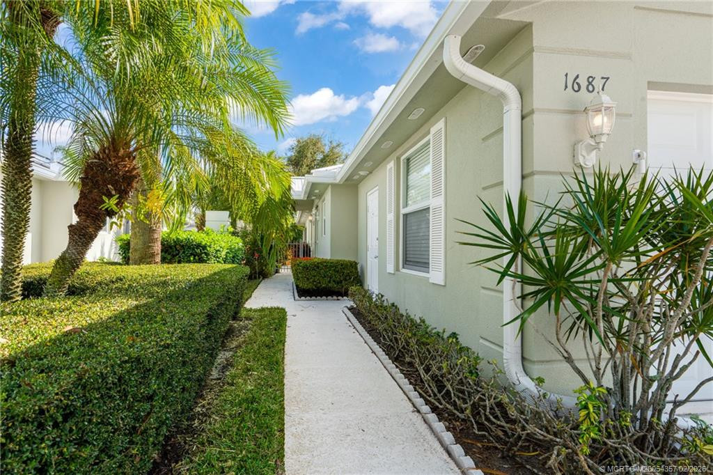 Entrance at 1687 SW Springfield Court, Palm City