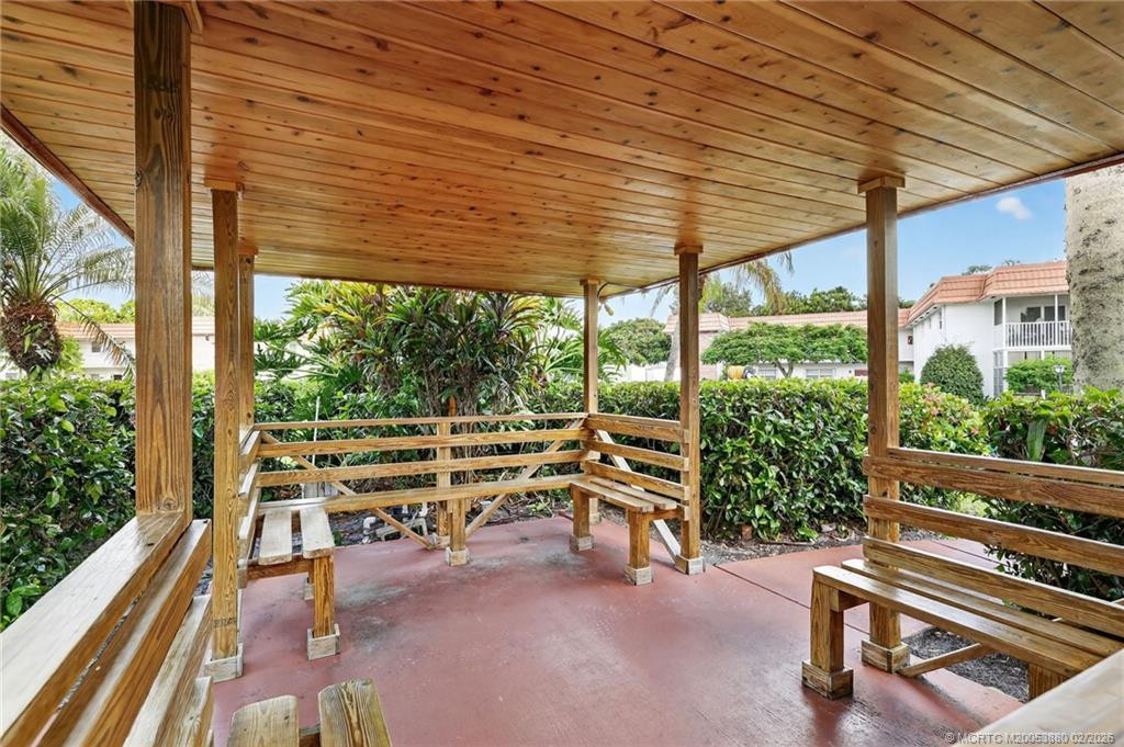 Enjoy the shaded gazebo.