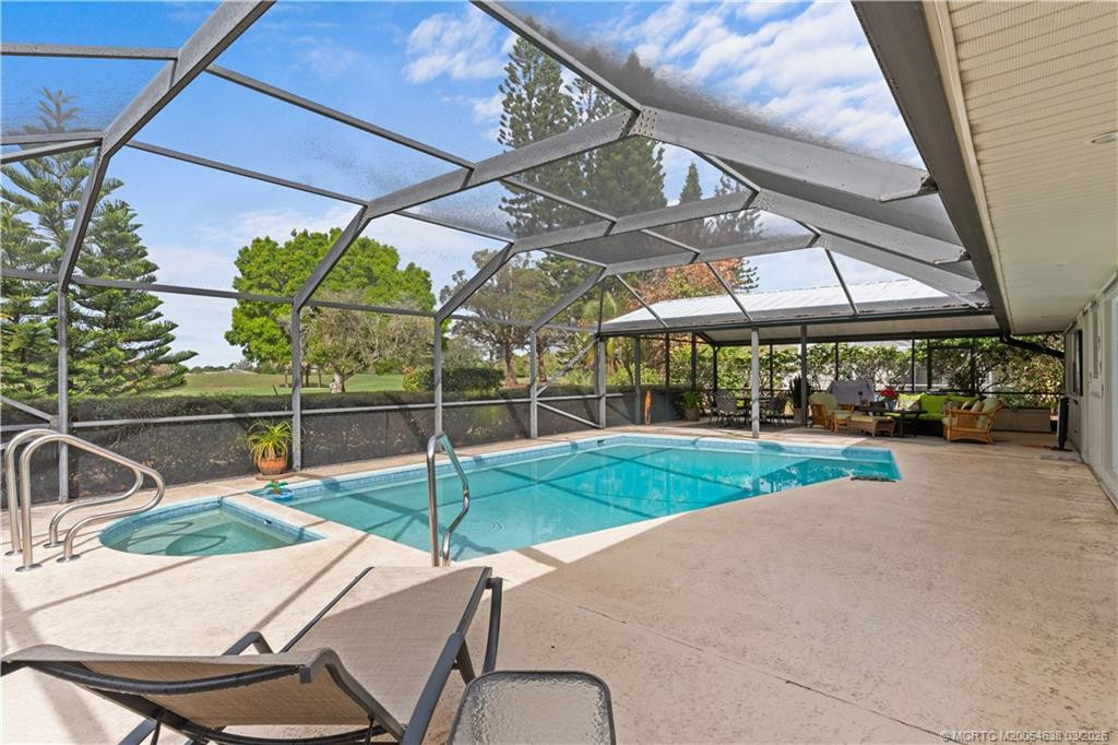 Pool and Patio at 2802 SE Pine Valley Street, Port St. Lucie