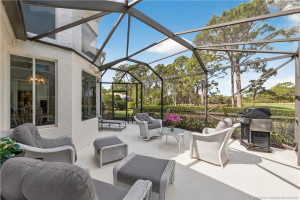 Screen Enclosed Patio with Golf Course Views