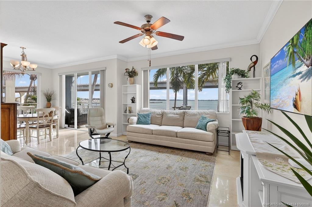 Living room at 215 NW Flagler Avenue 203, Stuart