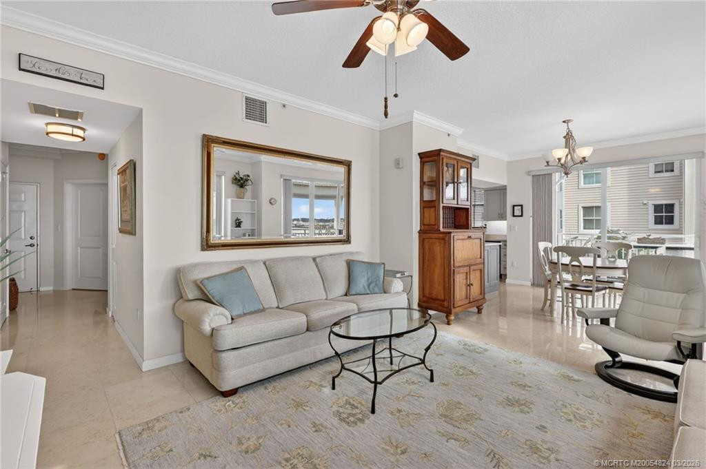 Living room at 215 NW Flagler Avenue 203, Stuart