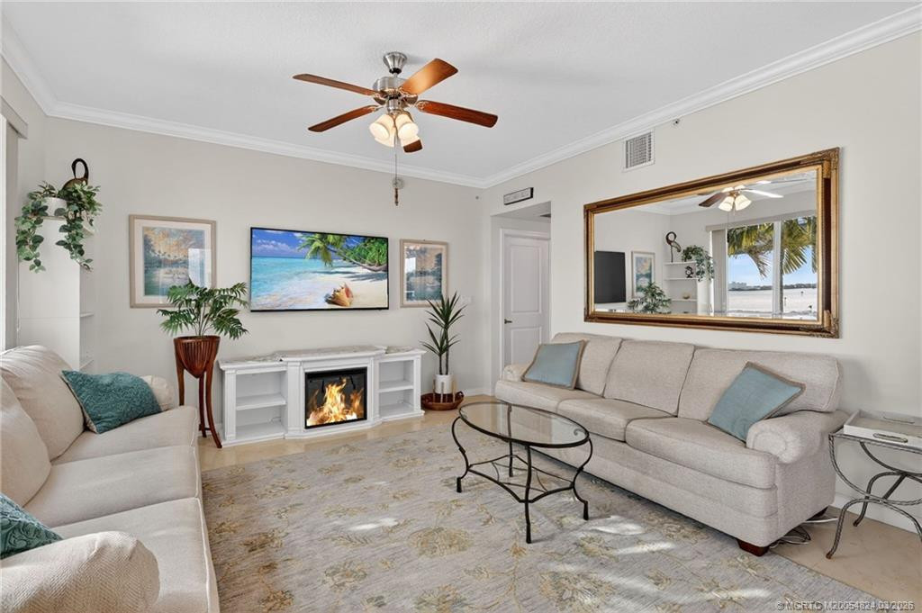 Living room at 215 NW Flagler Avenue 203, Stuart