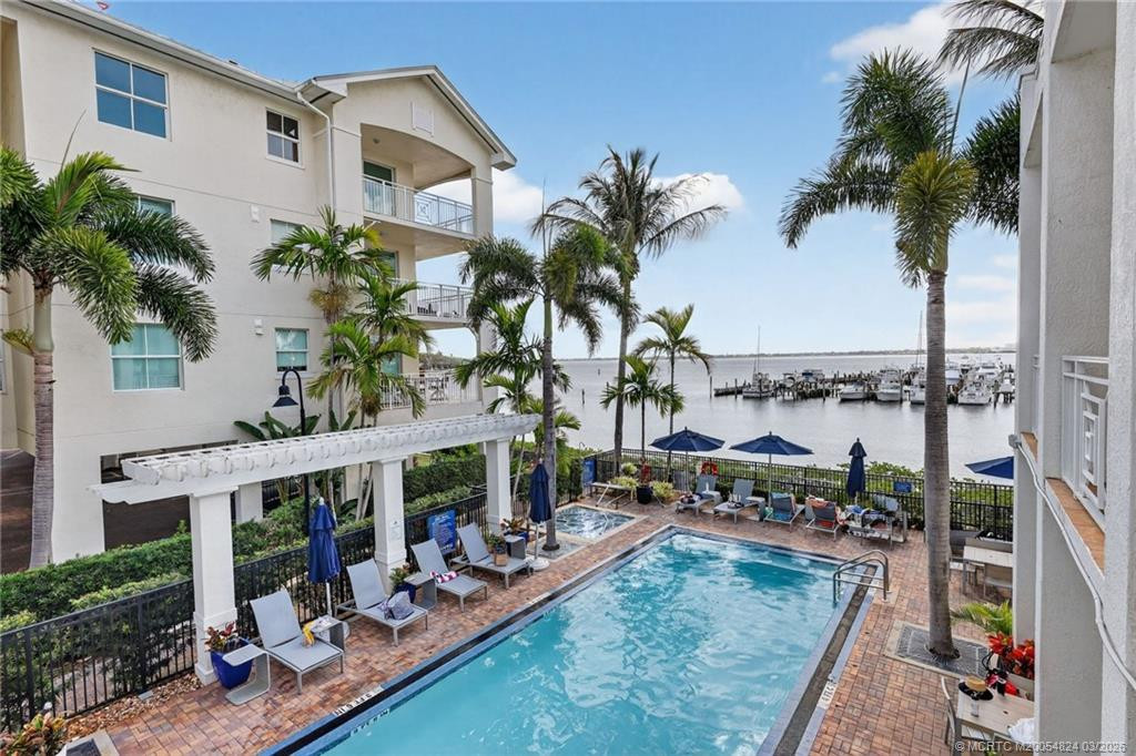 Second pool by clubhouse