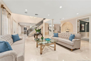 Living room with Gas Fireplace