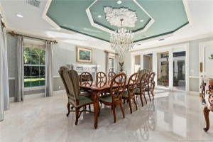Dining room with Gas Fireplace