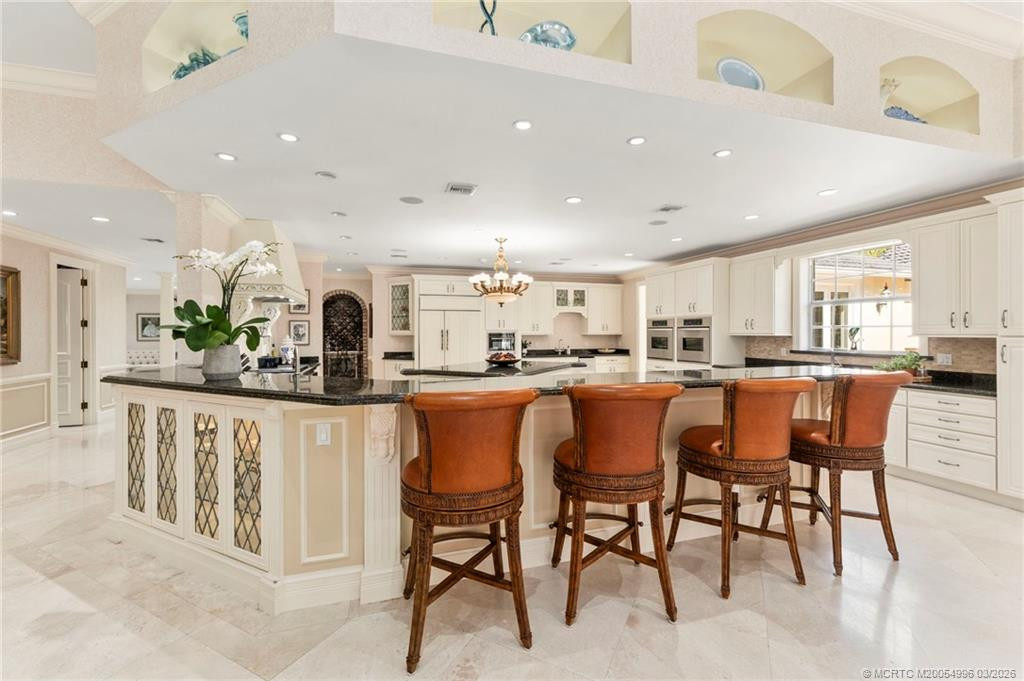 Kitchen from Family living and Dining areas