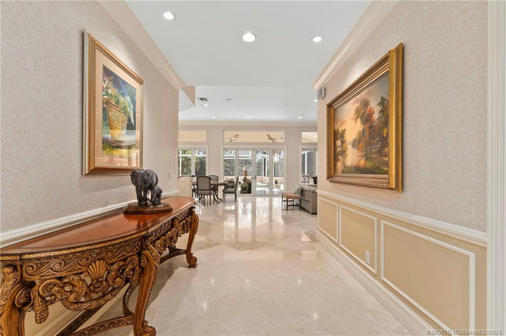 Extended Foyer Hall with Half Bath