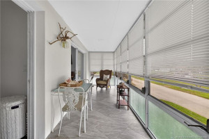 Lanai with storage closet.