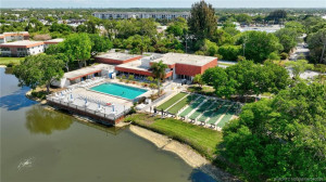 Waterfront pool and clubhouse.