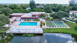 Waterfront, pool and clubhouse.