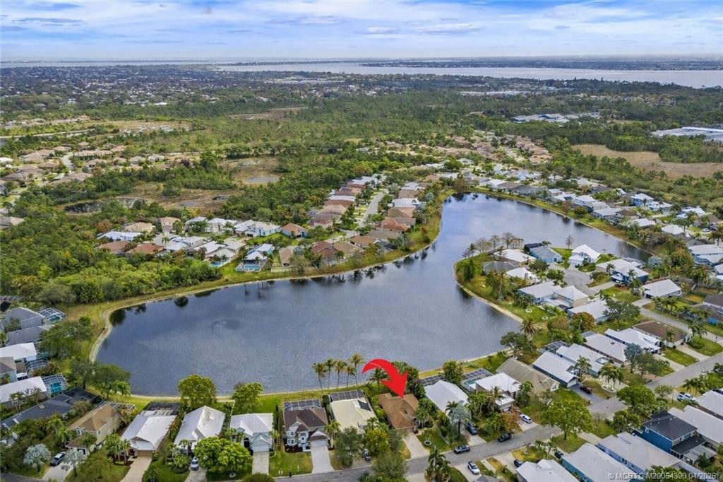 Aerial at 861 NW Waterlily Place, Jensen Beach
