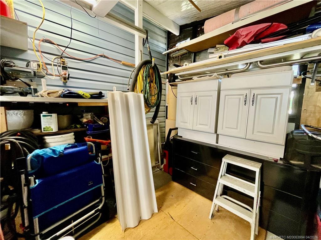 Hurricane shutters included.