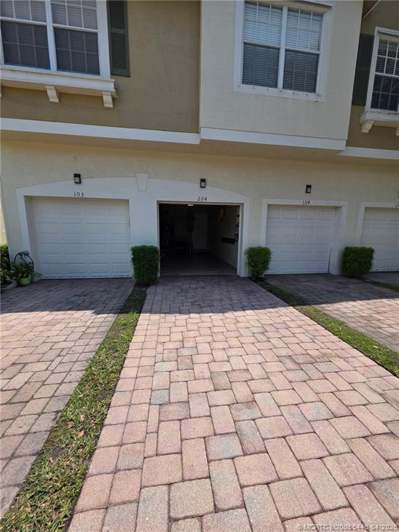 Attached garage