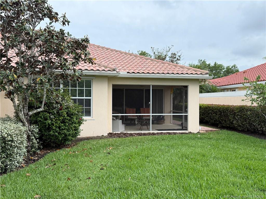 Covered Screened Lanai at 8952 SE Retreat Drive, Hobe Sound