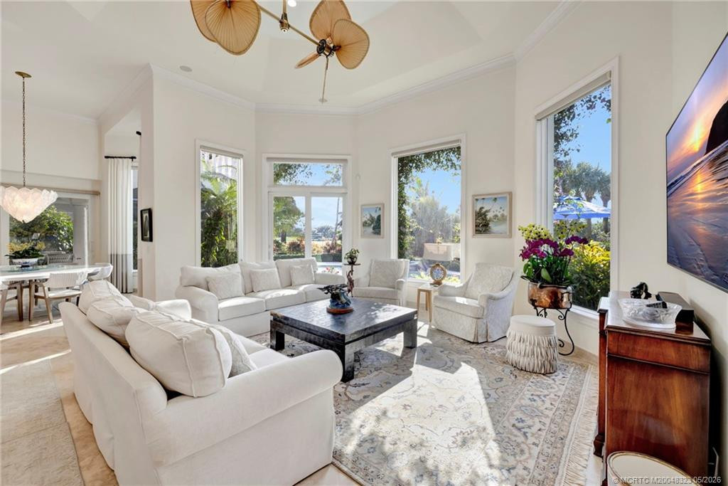 Walls of windows and doors invite the outdoors in!
