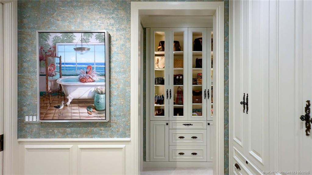 Primary closet--boutique worthy
