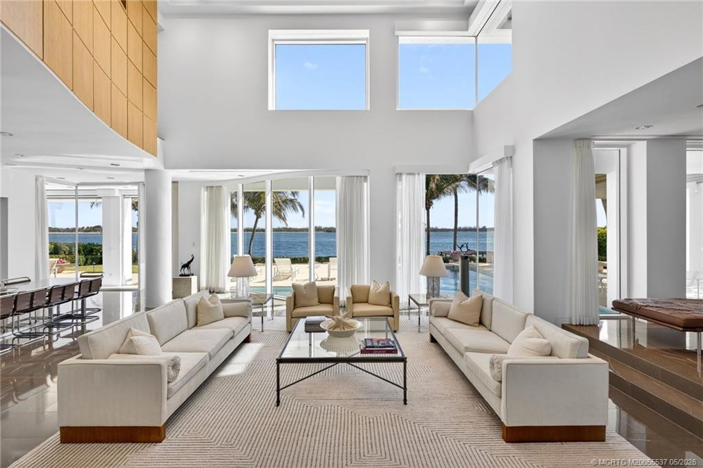 Guests will enjoy this grand living room