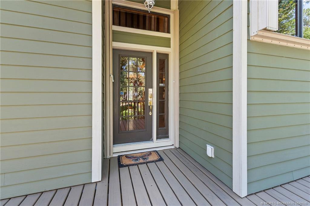 Front door at 4558 SW Cherokee Street, Palm City
