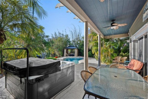 Covered Patio with NEW hot tub