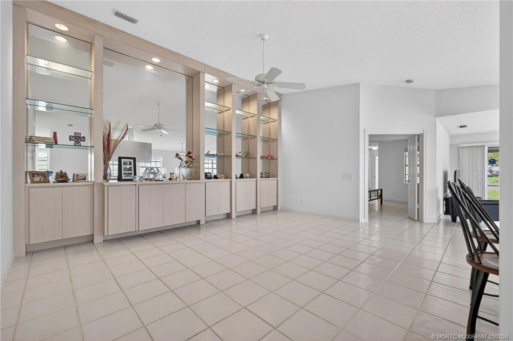 Built-in wall unit in living room at 1864 SW Springfield Court, Palm City