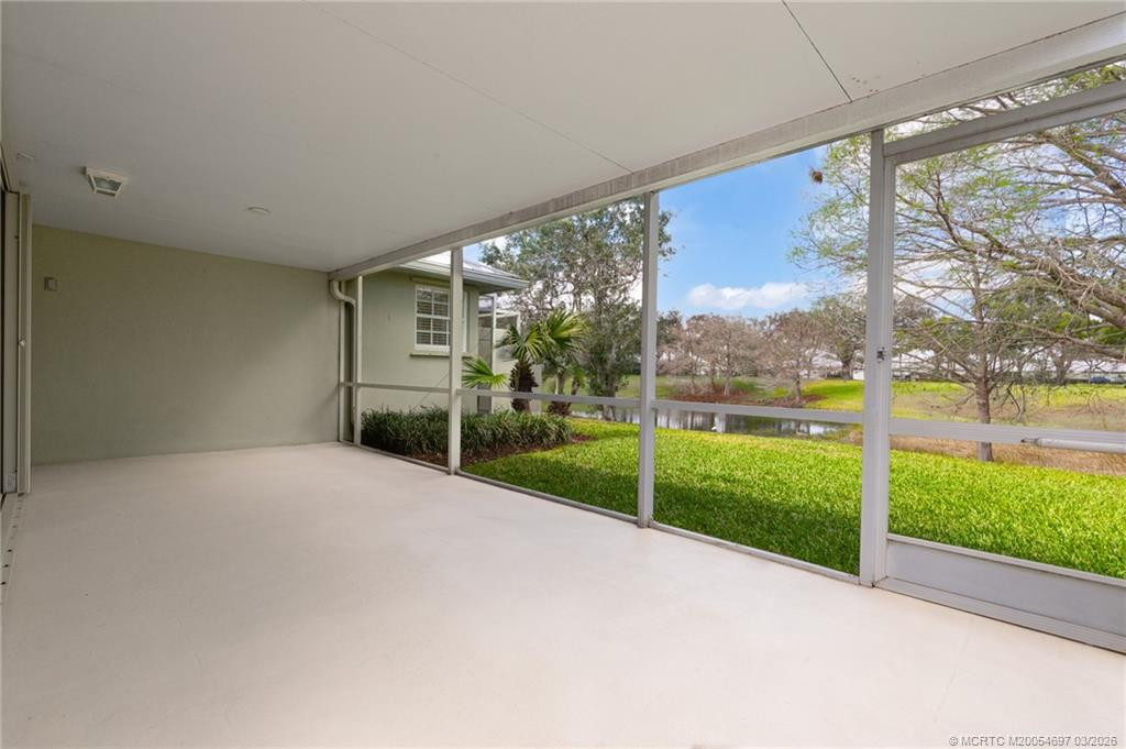 Watch the ducks and birds play while relaxing on your large screened lanai