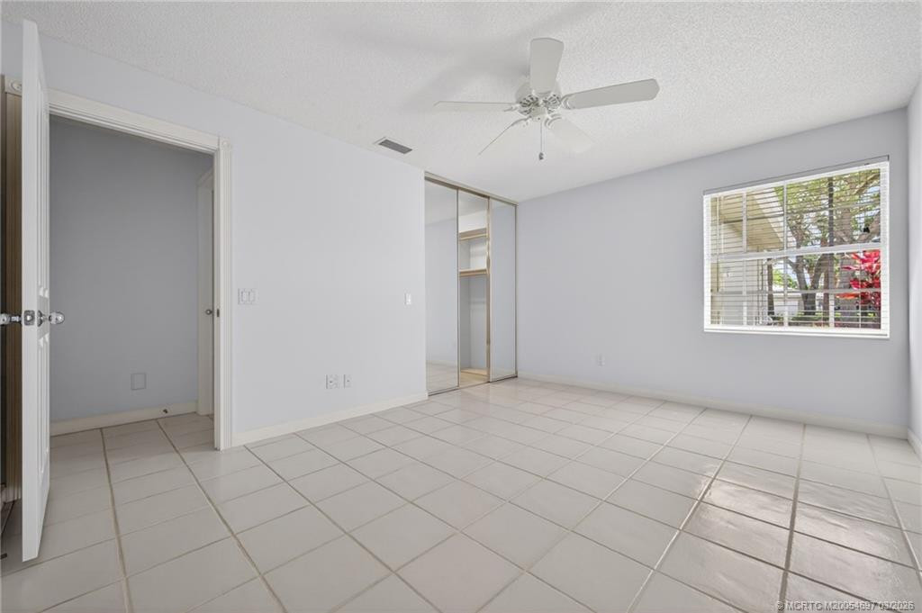 Second main bedroom features large walk-in closet