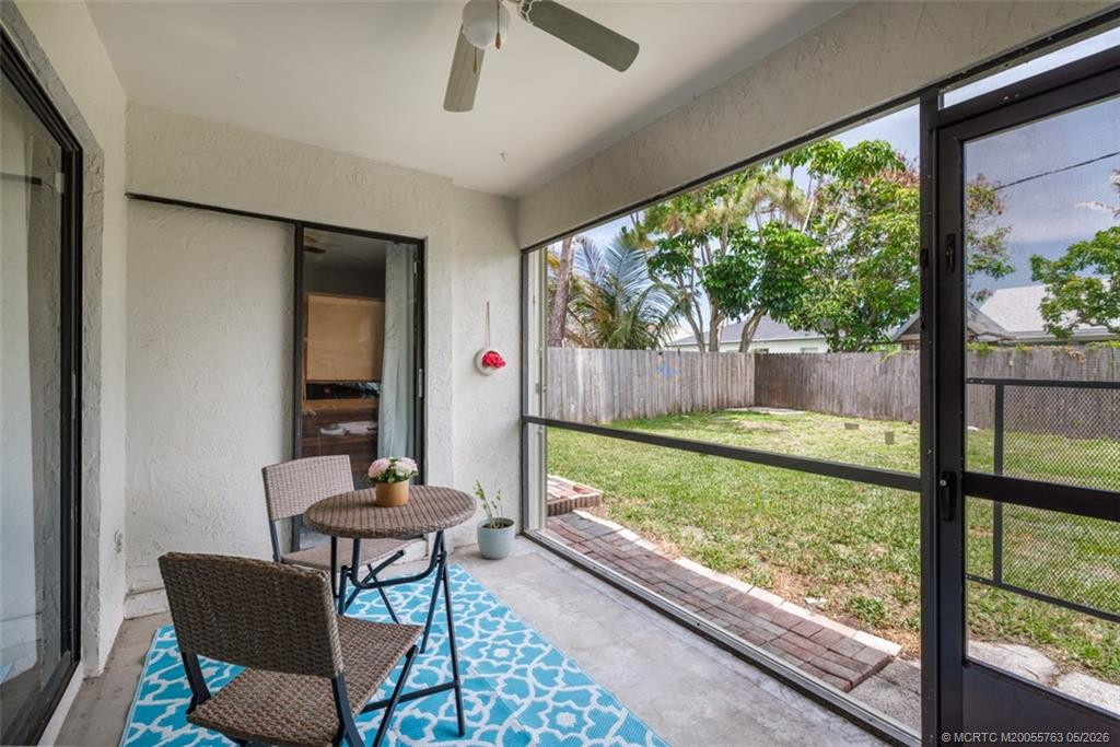 Screened patio