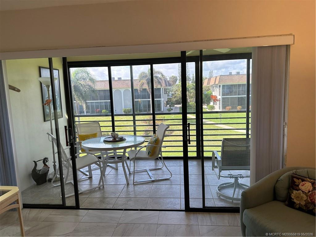 Lanai with view to intracoastal at 755 Saturn Street F205, Jupiter