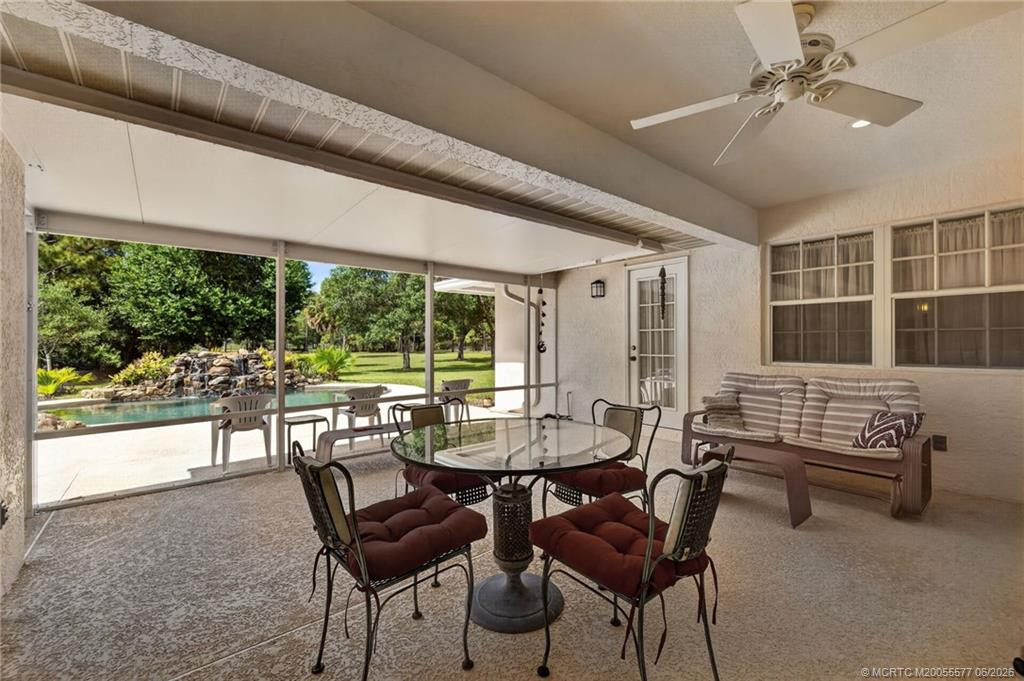 Covered and Screened Patio