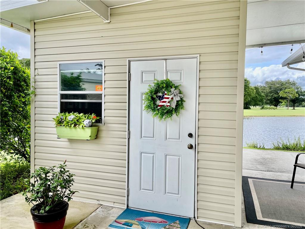 Shed for extra storage.