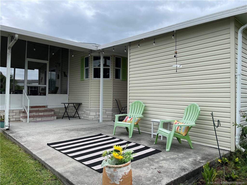 Additional outdoor seating and barbecue area
