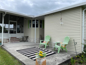 Additional outdoor seating and barbecue area