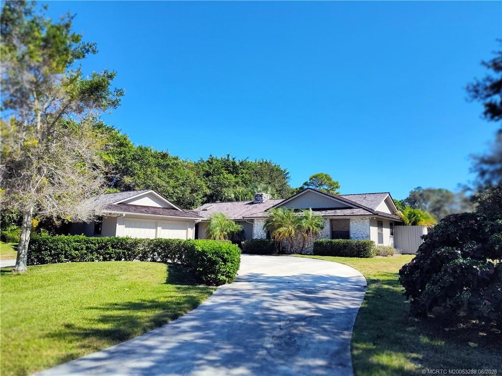 Frontal view of your 1.2 acre estate home